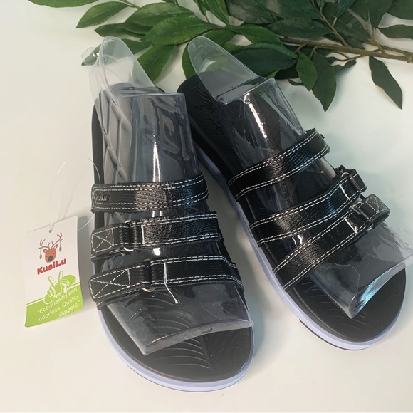 KuaiLu Womens Orthotic Slides Comfort Plantar Fasciitis Arch Support San… - Picture 7 of 10